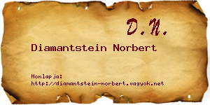 Diamantstein Norbert névjegykártya